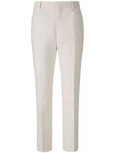 Tom Ford Tailored Trousers In White