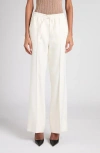 Tom Ford Tailored Viscose & Silk Twill Pants In White