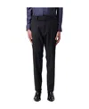 Tom Ford Tailored Wool-blend Trousers In Black