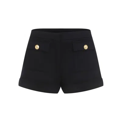Tom Ford Tailored Wool-cashmere Blend Shorts With Pocket Details In Black