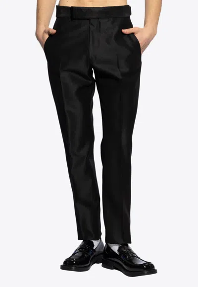 Tom Ford Pleat-detail Trousers In Black
