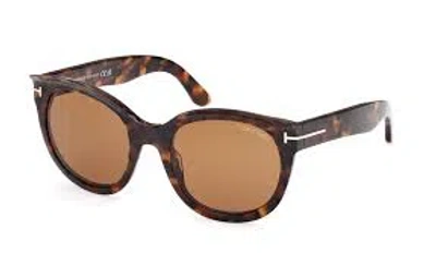 Tom Ford Tamara-02 Brown Oval Ladies Sunglasses Ft1114 52e 54