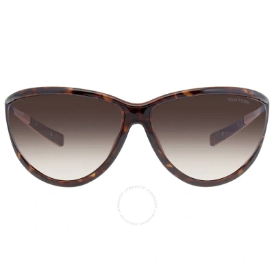Tom Ford Tammy Brown Gradient Cat Eye Ladies Sunglasses Ft0770 52f 70 In Brown / Dark
