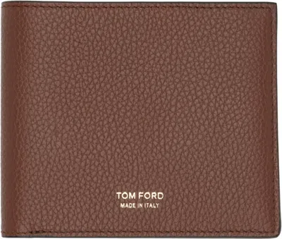 Tom Ford Tan Grain Leather Classic Bifold Wallet