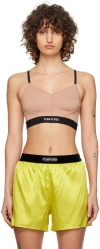 Tom Ford Tan Signature Tank Top In Dp061 Dusty Rose