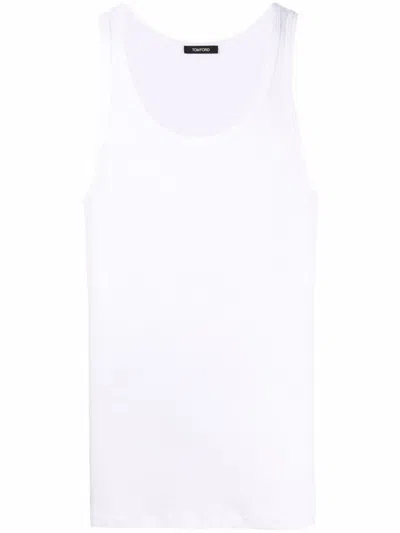 Tom Ford Tank Top In Neutral