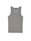 Tom Ford Tank Top With Logo In Gray