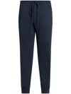 Tom Ford Tapered Cotton Track Pants In Blue