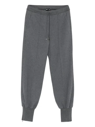 TOM FORD TAPERED LEG TROUSERS WITH ADJUSTABLE DRAWSTRING AND ELASTICIZED CUFFS