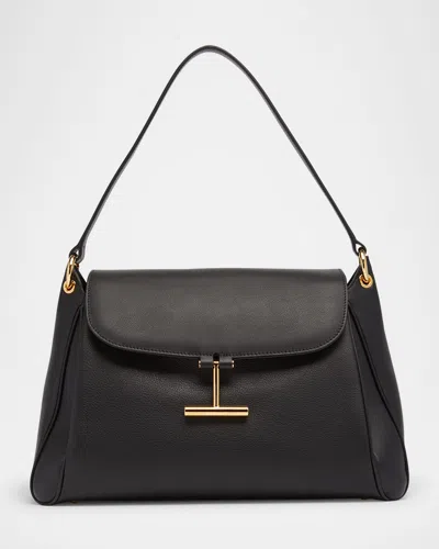 Tom Ford Tara Medium Shoulder Bag L1869lcl490g 1n001 In Black