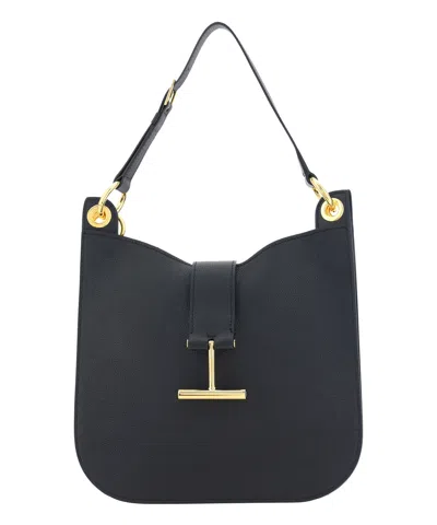 Tom Ford Tara Hobo Bag In Black