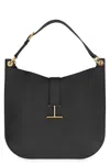 Tom Ford Tara Leather Crossbody Bag In Black