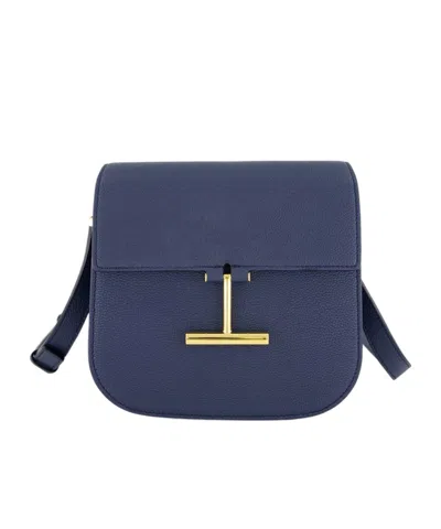 Tom Ford Tara Mini Crossbody Bag In Blue