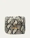 Tom Ford Tara Mini Crossbody Bag In Python-printed Leather In Roccia