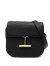Tom Ford Tara Mini Leather Shoulder Bag Chain In Black