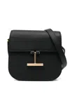 Tom Ford Tara Mini Leather Shoulder Bag Chain In Black