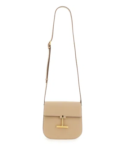 Tom Ford Tara Mini Shoulder Bag In Beige