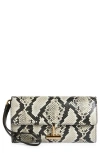 Tom Ford Tara Pouch Wristlet In Python-print Leather In Roccia