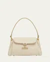 Tom Ford Tara Small Shoulder Bag In Grain Leather In Cream