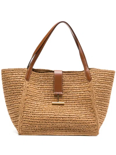 Tom Ford Tara Tote Bag In Brown