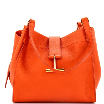Tom Ford Tara Tote Bag Leather Medium In Orange