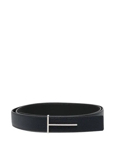 Tom Ford T-belt Belt In Blue