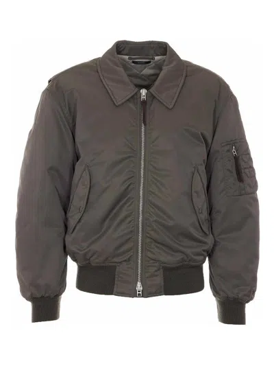 Tom Ford Technical Bomber In Brown