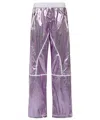 Tom Ford Laminated Technical Nylon Track Pants In Purple