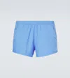 Tom Ford Technical Swim Trunks In Blue