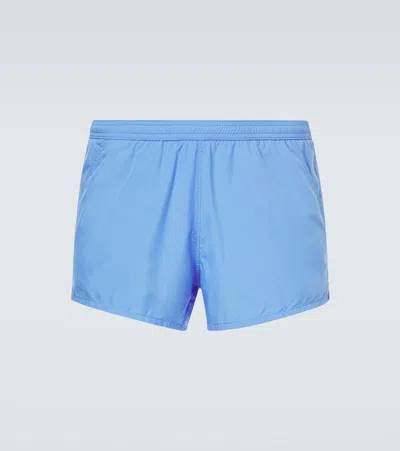 Tom Ford Technical Swim Trunks In Blue