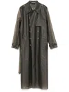Tom Ford Technical Trench Coat In Grey
