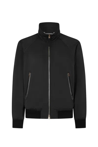 Tom Ford Techno Poplin Jacket In Black