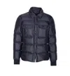 Tom Ford "techno Satin" Padded Jacket In Blue