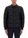 Tom Ford "techno Satin" Padded Jacket In Black