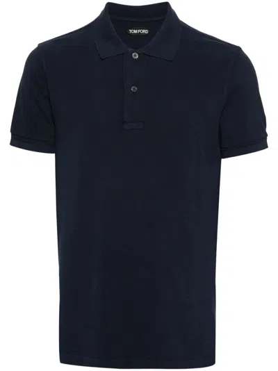 TOM FORD TOM FORD TENNIS PIQUÉ COTTON POLO