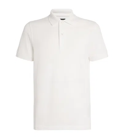 Tom Ford Towelling Polo In Neutral