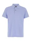 TOM FORD LIGHT BLUE TENNIS POLO SHIRT WITH SHORT SLEEVES IN COTTON MAN