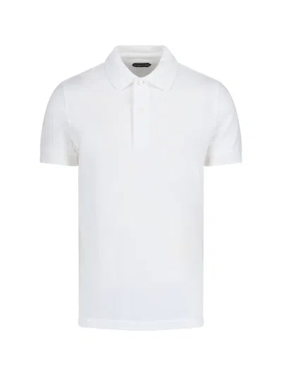 TOM FORD TOM FORD "TENNIS" POLO – WHITE
