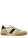 Tom Ford Multicolor Leather And Suede Terence Sneakers In Brown