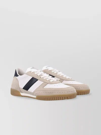 TOM FORD TERENCE SNEAKER WITH ALMOND TOE AND LEATHER UPPER