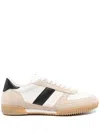 Tom Ford Terence Leather And Suede Sneakers In Brown