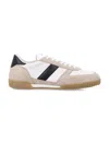 Tom Ford Terence Leather And Suede Sneakers In Neutrals