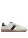 Tom Ford Suede-trimmed Leather Sneakers In White