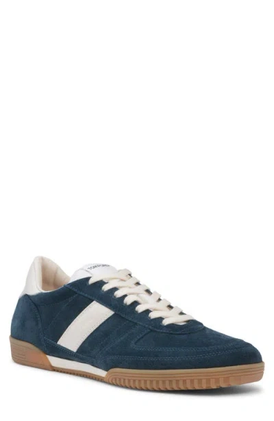 Tom Ford Terence Leather-trimmed Suede Sneakers In Blue