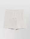Tom Ford Terry Cloth Drawstring Shorts Pockets In White