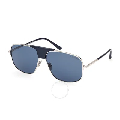 Tom Ford Tex Blue Navigator Men's Sunglasses Ft1096 16v 62