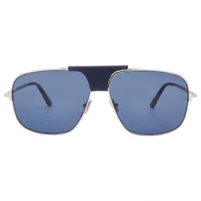 Pre-owned Tom Ford Tex Blue Navigator Men's Sunglasses Ft1096 16v 62 Ft1096 16v 62