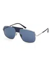 Tom Ford Tex Ft1096 16v Sunglasses In Silver