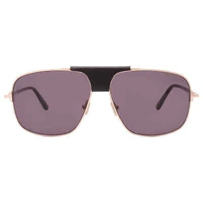 Pre-owned Tom Ford Tex Smoke Navigator Men's Sunglasses Ft1096 28a 62 Ft1096 28a 62 In Gray