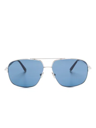 Tom Ford Tex Sunglasses In Blue